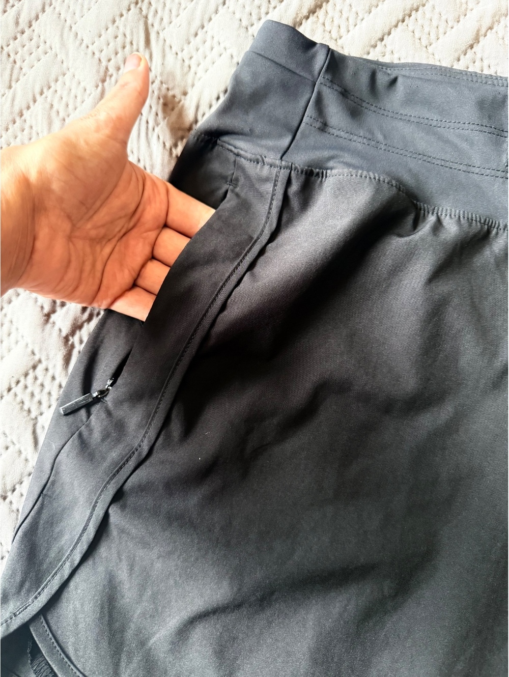 Willit Women’s Athletic Running Shorts Black Size S Zip Pockets - Picture 3 of 8